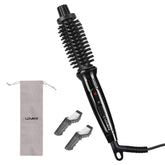 LOVANI mini travel curling iron brush compact design for on-the-go styling
