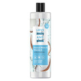 Love Beauty And Planet body wash bottle pouring coconut water for a gentle, refreshing cleanse