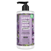 Love Beauty and Planet Soothe & Serene bottle pour for calm hydration.