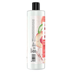 Love Beauty and Planet White Peach Aloe lather illustrates rich, moisturizing foam.