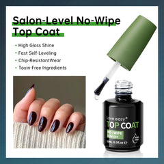 Love easy Hema Free Builder Base Gel clear nails close-up shows natural extension potential.