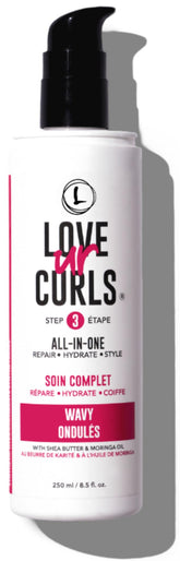Love Ur Curls All-in-One Styler bottle pour for defined waves and hydration