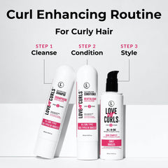 Love Ur Curls conditioner tube highlights detangling for smoother curls