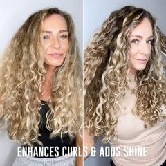 Love Ur Curls Irish Sea Moss Gel application shot shows curl activation for extra definition.