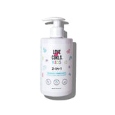 Love Ur Curls Kids Luck 2in1 shampoo bottle promotes tear-free detangling