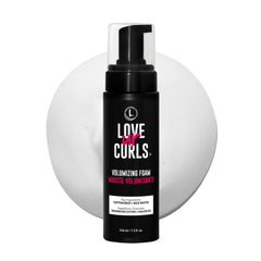 Love Ur Curls Volume Foam Bottle delivers weightless lift with soft definition.