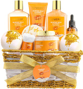 LOVERY deluxe 10-piece gift basket ready for a home spa experience.