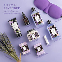 LOVERY lavender lilac bath set displayed for home spa relaxation