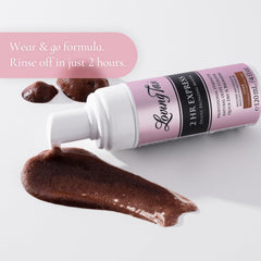 Loving Tan mousse drying quickly after application reduces wait time before dressing.