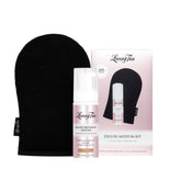 Loving Tan Deluxe Bronzing Mousse bottle front shows natural sunless color.