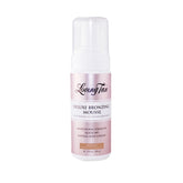 Loving Tan deluxe bronzing mousse medium bottle front shows quick-drying formula and natural-looking color