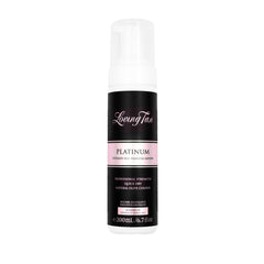 Loving Tan Platinum Mousse packaging highlights cruelty-free, premium self-tanner branding.