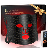 Lovsheme red light face mask front view for at-home skincare