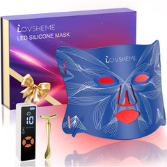 Lovsheme red light mask front view for convenient at-home skincare sessions.
