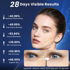 Lovsheme red light mask worn for at-home glow routine