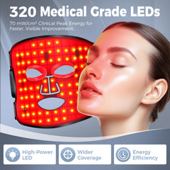 Lovsheme red light therapy face mask remote control simplifies mode switching during routines.