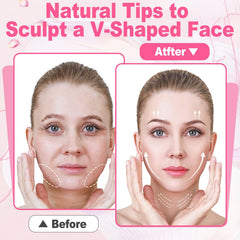 Loxbcin face-tape lifting invisible application closeup showing seamless skin under makeup.