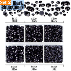 LPBeads hotfix rhinestones clear-crystal shine on fabrics and accessories.