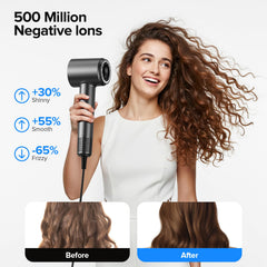 lpstea hair dryer demonstrates rapid drying performance for various hair lengths.