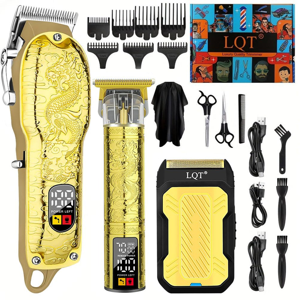 LQT professional hair clipper large blade for versatile length cuts.