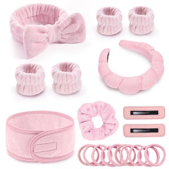 LTHYHJ Spa Gift Set bubble headband keeps hair away during cleansing and masks.