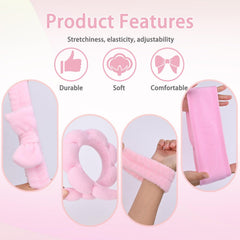 LTHYHJ Plush hair loop keeps strands managed while cleansing or drying.