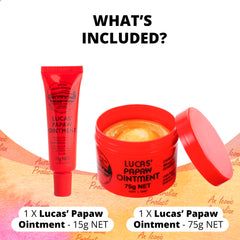 Lucas Papaw travel-size balm 15g for on-the-go lip and skin relief