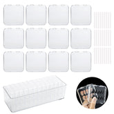 LUCKJUJU nail storage box front view in clear acrylic for easy viewing