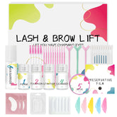 Lucky Cat upgraded eyelash lift kit packaging showcases a professional home-use setup for salon-grade results