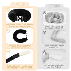 Luckybear flexi-rods in use during sleep illustrate easy, heat-free curling