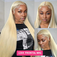 LUCLUEME 613 wig on model with natural hairline and straight texture.