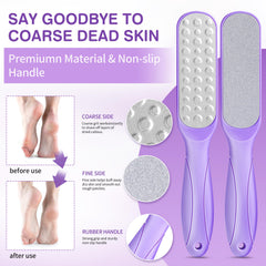 LUCOTIYA Foot File offers coarse and fine sides for smoothing dry feet after soaking