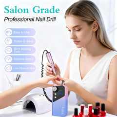 LUELLE nail drill kit with gold bits delivers professional detail.
