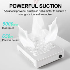 L'UGX Nail Dust Collector motor inside emphasizes efficiency and low noise