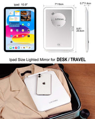 LUKYMIRO travel mirror folded compact for easy packing.