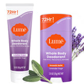 Lume cream tube Lavender Sage 3oz for smooth, skin-safe odor reduction