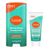 Lume Minted Cucumber invisible cream tube for everyday odor control