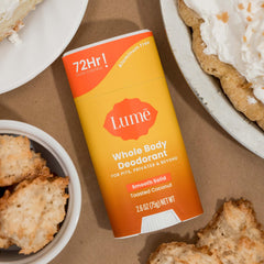 Lume underarm application close-up demonstrates long-lasting odor control potential.