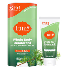 Lume invisible cream tube mini for portable odor control and skin-safe application