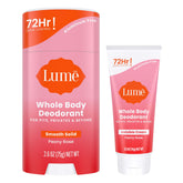 Lume solid-stick peony-rose for all-day odor control on body
