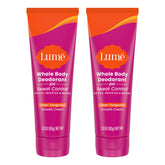 Lume whole body deodorant tube front view for long-lasting odor control