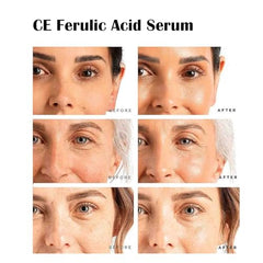 LuminaSkin Vitamin C Serum texture swatch emphasizes smooth application and fast absorption.