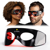 Luminator LED Eye Mask front view showing compact unisex design for quick use