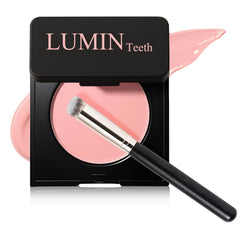 Luminoteeth Under Eye Brightener bottle closeup showing compact packaging for on-the-go brightening