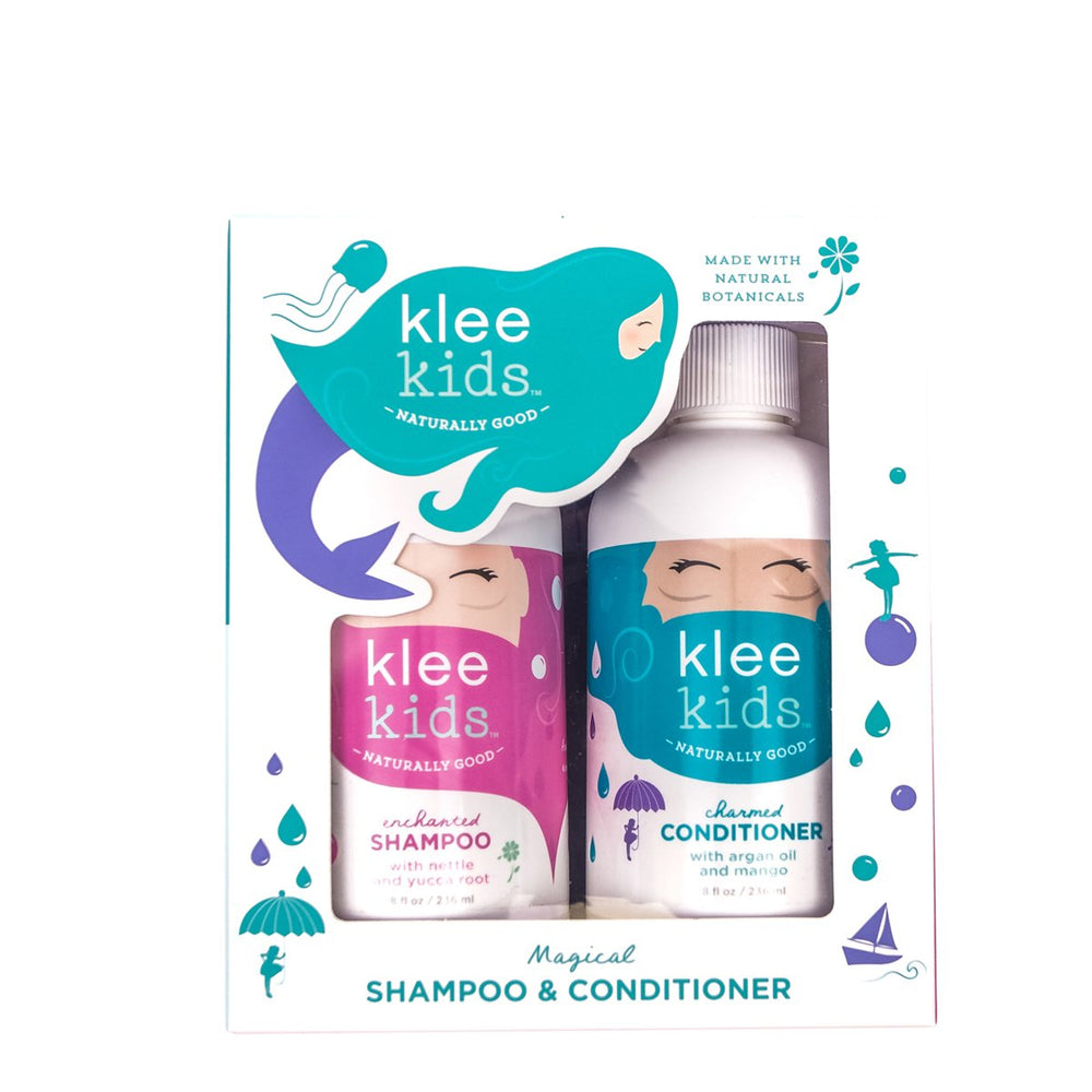 Klee Kids Enchanted Shampoo bottle delivers gentle cleansing with a calming lavender scent