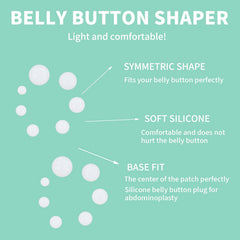 LUODAKA belly button plug showing multi-size range for customized recovery contouring