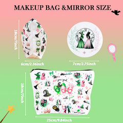 LUOHECAM spacious interior holds 20+ cosmetics for travel or daily glam