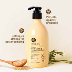 Luseta Bonding Routine for color-treated hair balances care and color