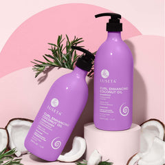 Luseta curly hair conditioner bottle—deep moisture, detangling, and defined waves for easier styling.