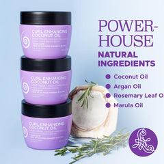 Luseta Curly Hair Mask coconut oil hydration enhances bounce and shine.